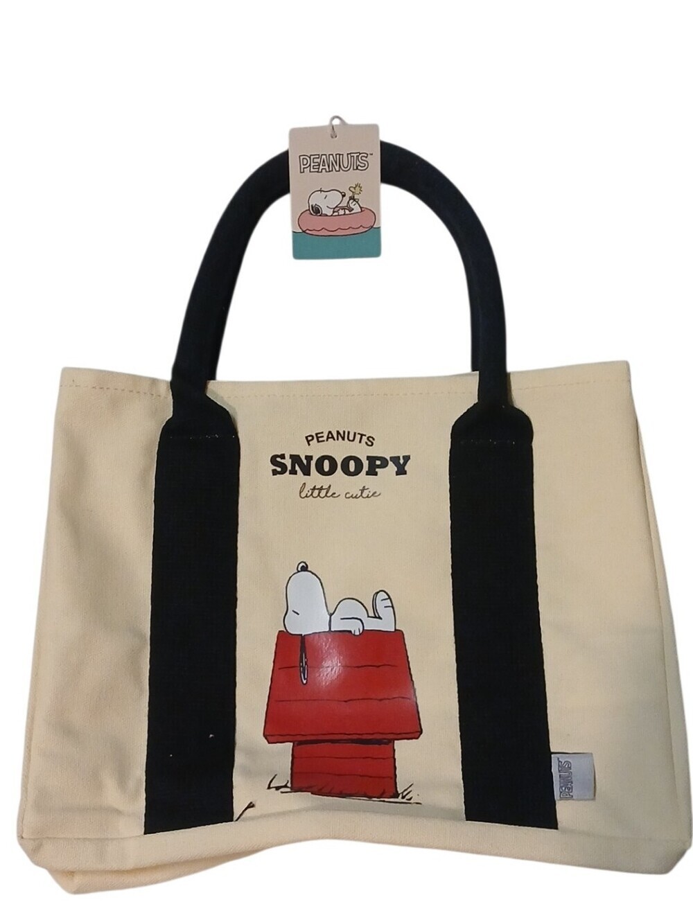 Peanuts - NWT Little Cutie Snoopy Bag, Medium Size Canvas Bag, Perfect Beach Bag - Picture 9 of 13